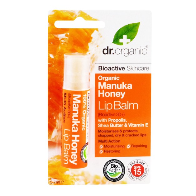 Dr.Organic Organic Manuka Honey Lip Balm 5.7ml Dr.Organic Organic Manuka Honey Lip Balm 5.7ml