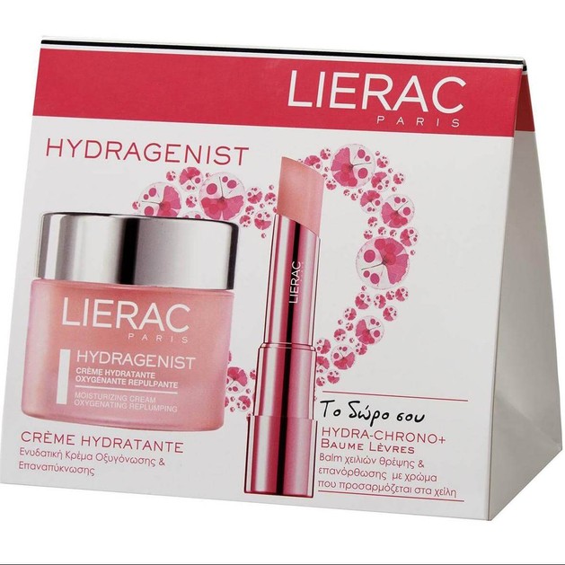 Lierac Πακέτο Προσφοράς Hydragenist Moisturizing Cream 50ml & Δώρο Hydra Chrono+ Balm Χειλιών Ροζ Ιριδίζον 3gr Lierac Πακέτο Προσφοράς Hydragenist Moisturizing Cream 50ml & Δώρο Hydra Chrono+ Balm Χειλιών Ροζ Ιριδίζον 3gr