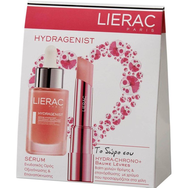 Lierac Πακέτο Προσφοράς Hydragenist Moisturizing Serum 30ml & Δώρο Hydra Chrono+ Balm Χειλιών Ροζ Ιριδίζον 3gr Lierac Πακέτο Προσφοράς Hydragenist Moisturizing Serum 30ml & Δώρο Hydra Chrono+ Balm Χειλιών Ροζ Ιριδίζον 3gr