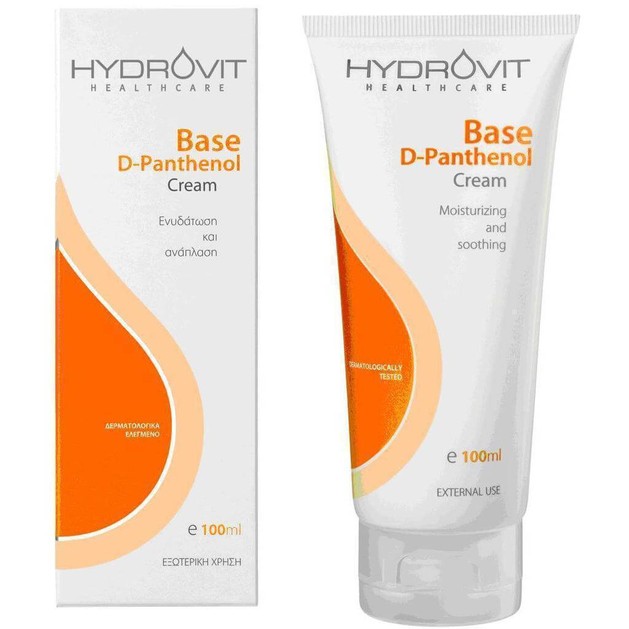 Hydrovit Base D-Panthenol Cream Κρέμα για την Καθημερινή Φροντίδα και την Ενυδάτωση της Επιδερμίδας 100ml Hydrovit Base D-Panthenol Cream Κρέμα για την Καθημερινή Φροντίδα και την Ενυδάτωση της Επιδερμίδας 100ml