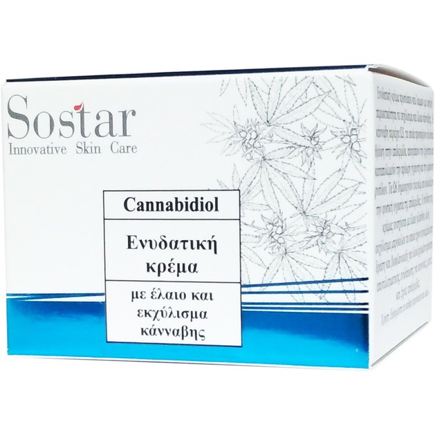 Sostar Cannabidiol Moisturizing Cream Ενυδατική Κρέμα με Έλαιο & Εκχύλισμα Κάνναβης 50ml Sostar Cannabidiol Moisturizing Cream Ενυδατική Κρέμα με Έλαιο & Εκχύλισμα Κάνναβης 50ml