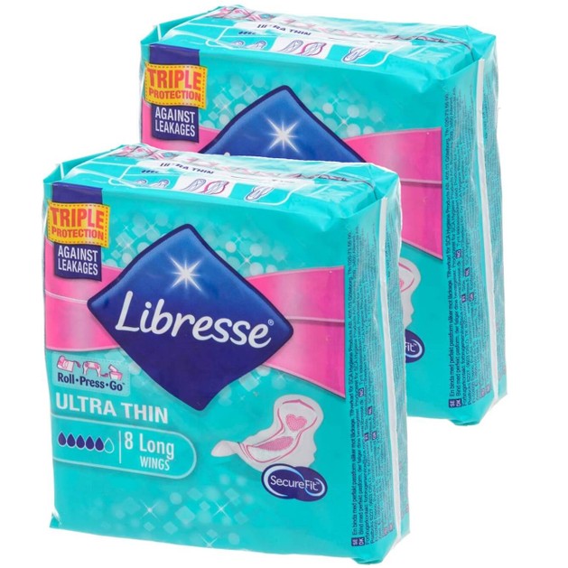 Libresse Ultra Thin Σερβιέτες με Φτερά 2x8 Τεμάχια Promo -1€ Libresse Ultra Thin Σερβιέτες με Φτερά 2x8 Τεμάχια Promo -1€