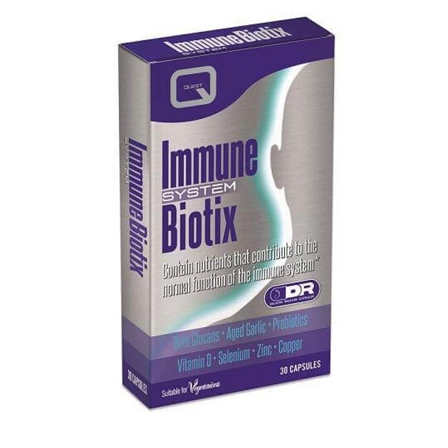 Quest Immune Biotix With Beta Glucans Garlic Probiotics D Zinc Selenium Copper 30caps Quest Immune Biotix With Beta Glucans Garlic Probiotics D Zinc Selenium Copper 30caps