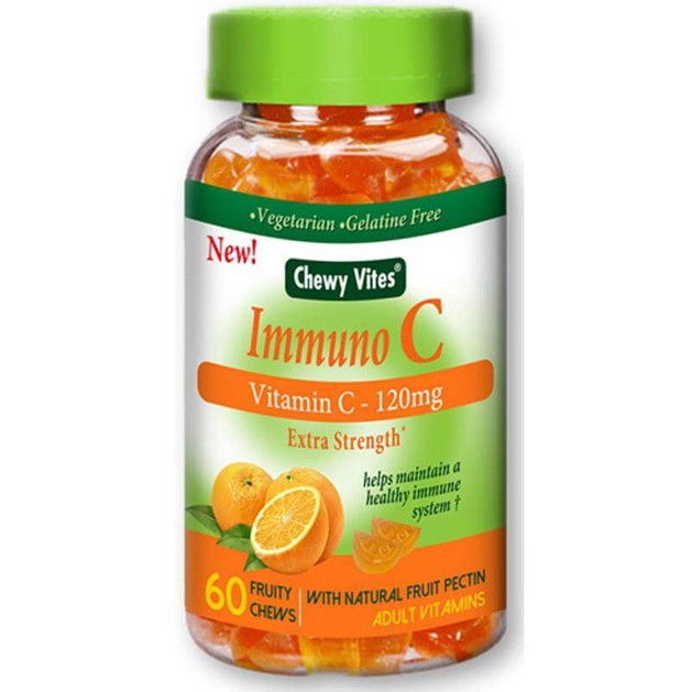 Chewy Vites Vitamin C 120mg Βιταμίνες-Ζελεδάκια Ενηλίκων Γεύση & Ενέργεια στο Maximum 60Fruity Chews 6213C Chewy Vites Vitamin C 120mg Βιταμίνες-Ζελεδάκια Ενηλίκων Γεύση & Ενέργεια στο Maximum 60Fruity Chews 6213C