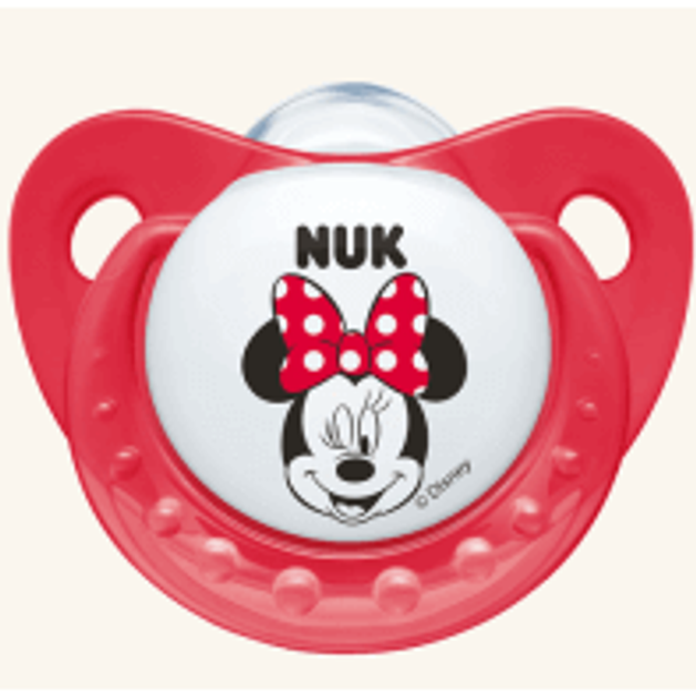 Nuk Trendline Disney Minnie Πιπίλα Σιλικόνης με Κρίκο Λευκή - Κόκκινη Μεγέθους 1 (0-6 Μηνών) 1τμχ Nuk Trendline Disney Minnie Πιπίλα Σιλικόνης με Κρίκο Λευκή - Κόκκινη Μεγέθους 1 (0-6 Μηνών) 1τμχ