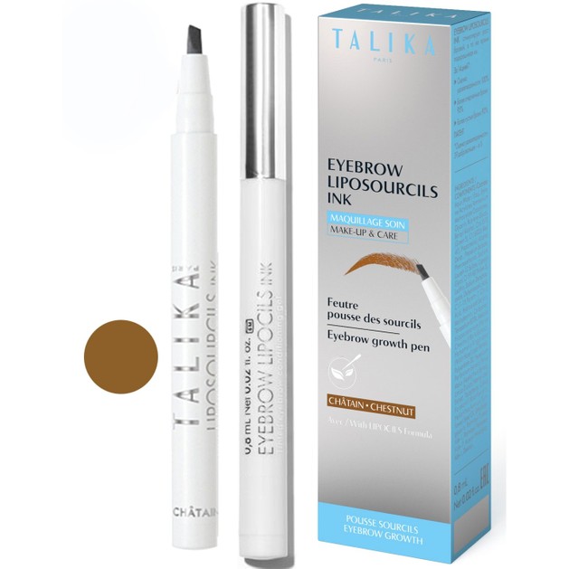Talika Eye Brow Liposourcils Ink Chestnut Στυλό για τη Θρέψη & το Make Up των Φρυδιών Απόχρωση Ξανθοκάστανο 0.8ml Talika Eye Brow Liposourcils Ink Chestnut Στυλό για τη Θρέψη & το Make Up των Φρυδιών Απόχρωση Ξανθοκάστανο 0.8ml