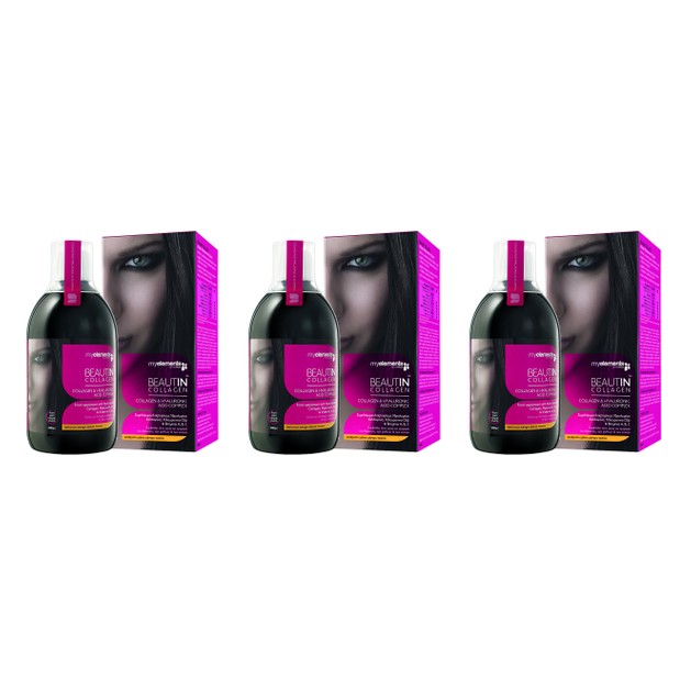 3 x MyElements Beautin Collagen Υδρολυμένο Πόσιμο Κολλαγόνο Με Υαλουρονικό Οξύ Και Βιταμίνες A,B,C 3x500ml 3 x MyElements Beautin Collagen Υδρολυμένο Πόσιμο Κολλαγόνο Με Υαλουρονικό Οξύ Και Βιταμίνες A,B,C 3x500ml