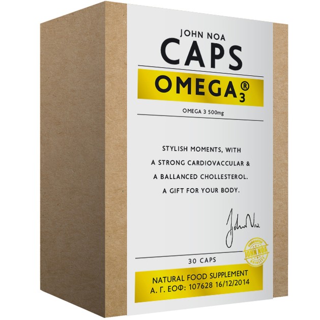 John Noa Caps Omega 3 500mg Συμπλήρωμα Διατροφής Ωμέγα 3 Λιπαρών Οξέων 30caps John Noa Caps Omega 3 500mg Συμπλήρωμα Διατροφής Ωμέγα 3 Λιπαρών Οξέων 30caps