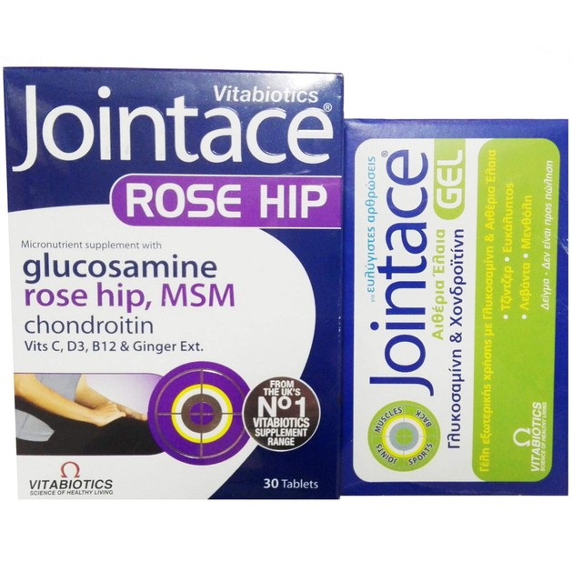 Vitabiotics Jointace Rose Hip, MSM, 30tabs & Δώρο Δείγμα Jointace Gel Vitabiotics Jointace Rose Hip, MSM, 30tabs & Δώρο Δείγμα Jointace Gel