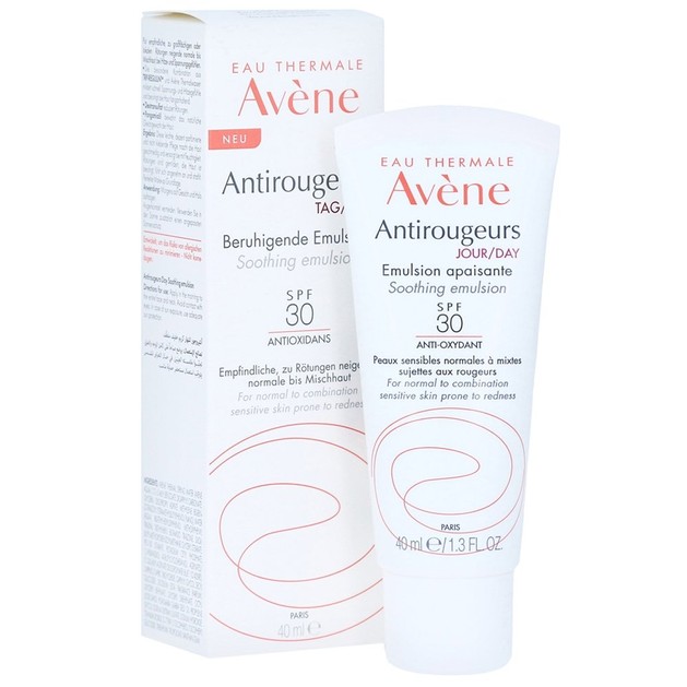 Avene Antirougeurs Jour Emulsion Legere Spf30, Ενυδατική Προστατευτική Emulsion για Κανονικό & Μεικτό Δέρμα 40ml Avene Antirougeurs Jour Emulsion Legere Spf30, Ενυδατική Προστατευτική Emulsion για Κανονικό & Μεικτό Δέρμα 40ml