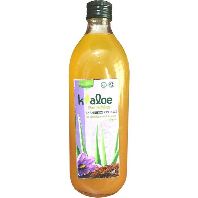 Kaloe Gel Αλόης με Ελληνικό Κρόκο & Γλυκαντικά Από το Φυτό Stevia 1Lt Kaloe Gel Αλόης με Ελληνικό Κρόκο & Γλυκαντικά Από το Φυτό Stevia 1Lt
