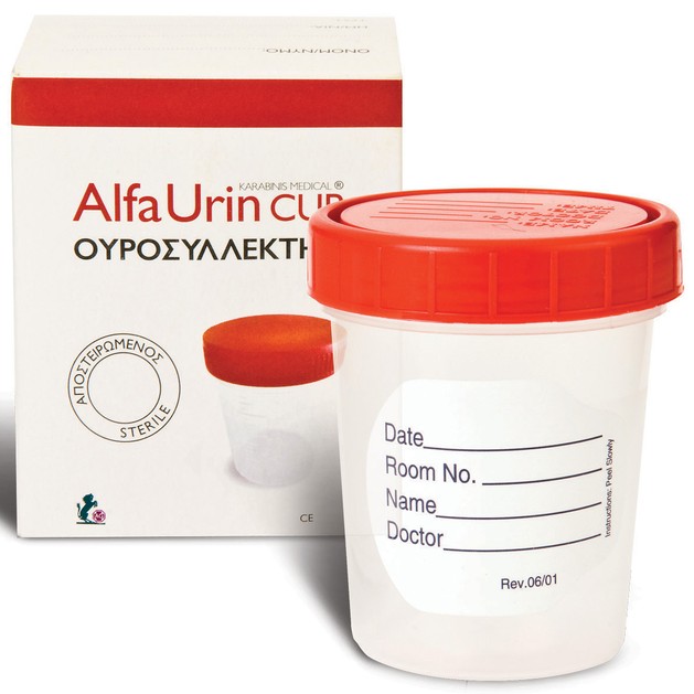 Alfa Urine Cup Ουροσυλλέκτης, Αποστειρωμένος Ουροσυλλέκτης για Ανάλυση & Καλλιέργεια Ούρων 1τμχ Alfa Urine Cup Ουροσυλλέκτης, Αποστειρωμένος Ουροσυλλέκτης για Ανάλυση & Καλλιέργεια Ούρων 1τμχ