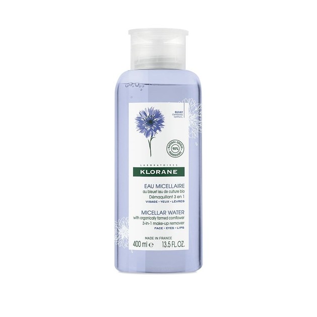 Klorane Eau Micellar Απαλό Νερό Καθαρισμού με Εκχύλισμα Κυανοκενταυρίδας 400ml σε Ειδική Τιμή Klorane Eau Micellar Απαλό Νερό Καθαρισμού με Εκχύλισμα Κυανοκενταυρίδας 400ml σε Ειδική Τιμή