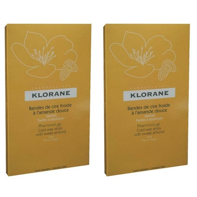 Klorane Πακέτο Προσφοράς Bandes de Cire Froide a l\'amande Jambes 2 Τεμάχια Klorane Πακέτο Προσφοράς Bandes de Cire Froide a l\'amande Jambes 2 Τεμάχια
