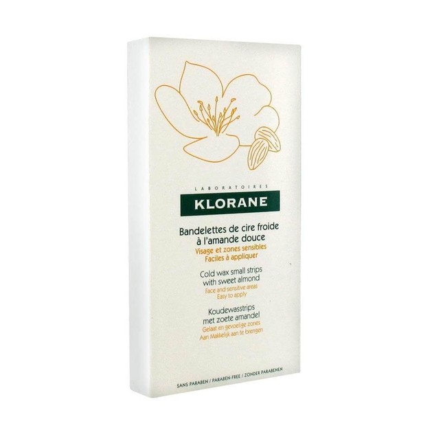 Klorane Bandelettes de Cire Froide a l\'amande Douce 6 Τεμάχια Klorane Bandelettes de Cire Froide a l\'amande Douce 6 Τεμάχια