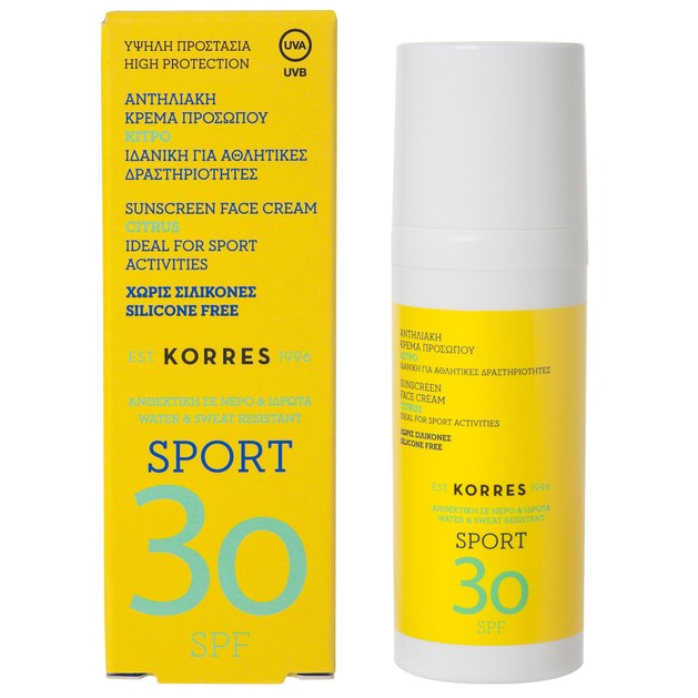 Korres Sport Face Suncare Spf30, 50ml Korres Sport Face Suncare Spf30, 50ml