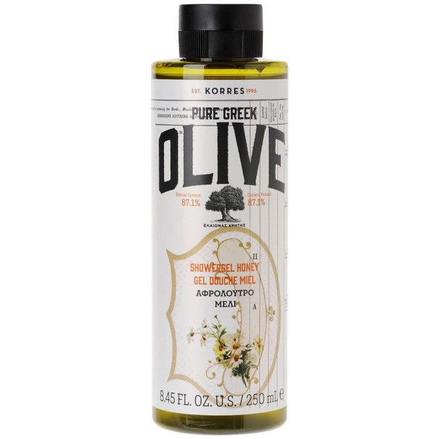 Korres Pure Greek Olive Showergel Honey 250ml Korres Pure Greek Olive Showergel Honey 250ml