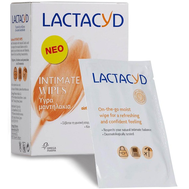 Lactacyd Wipes Υγρά Μαντηλάκια Καθαρισμού της Ευαίσθητης Περιοχής 10 Τεμάχια Lactacyd Wipes Υγρά Μαντηλάκια Καθαρισμού της Ευαίσθητης Περιοχής 10 Τεμάχια