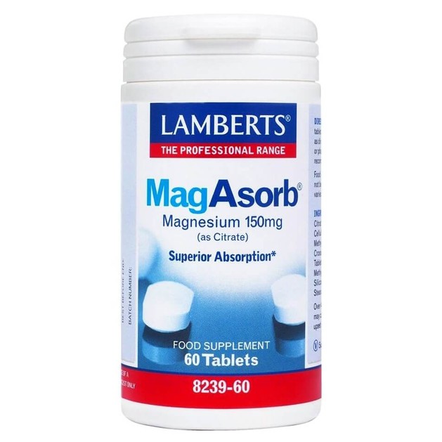 Lamberts MagAsorb 150mg 60 tabs Lamberts MagAsorb 150mg 60 tabs
