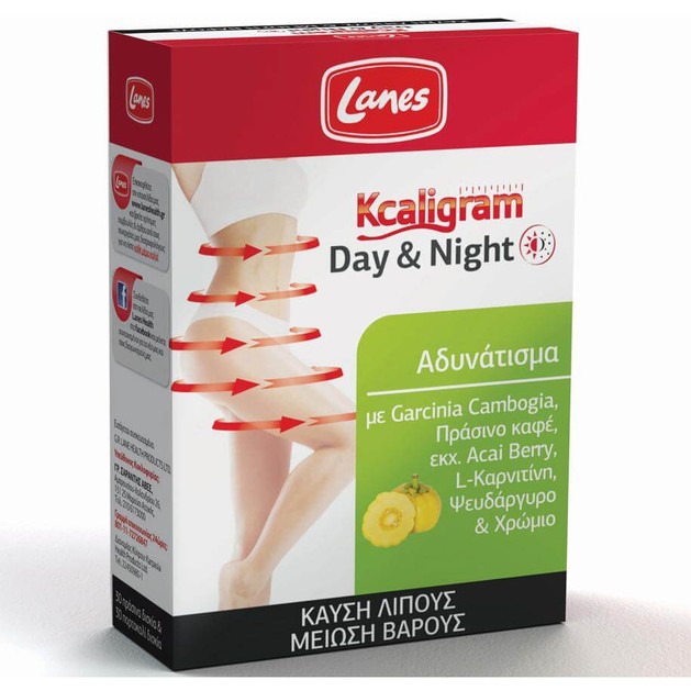 Lanes Kcaligram Day & Night 60tabs Lanes Kcaligram Day & Night 60tabs