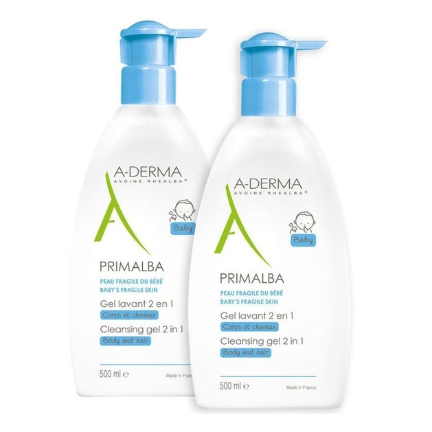 Πακέτο Προσφοράς Primalba Gel Lavant Douceur 2 x 500ml -50% στο 2ο Προϊόν - A-derma Πακέτο Προσφοράς Primalba Gel Lavant Douceur 2 x 500ml -50% στο 2ο Προϊόν - A-derma