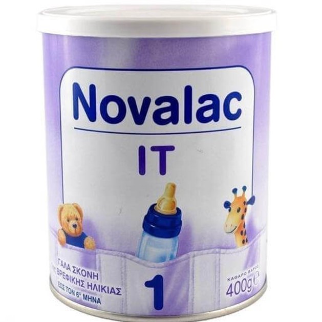 Novalac IT No 1 Γάλα Σε Σκόνη Από Τη Γέννηση Κατάλληλο Για Την Αντιμετώπιση Της Δυσκοιλιότητας 400gr Novalac IT No 1 Γάλα Σε Σκόνη Από Τη Γέννηση Κατάλληλο Για Την Αντιμετώπιση Της Δυσκοιλιότητας 400gr