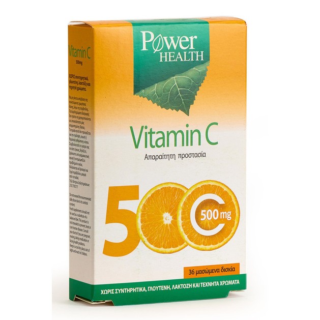 Power Health Vitamin C 500mg 36 Chewable tabs Power Health Vitamin C 500mg 36 Chewable tabs
