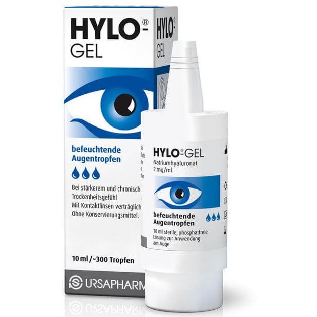 Ursapharm Hylo-Gel Λιπαντικές Οφθαλμικές Σταγόνες για την Μακράς Διάρκειας Λίπανση της Επιφάνειας του Οφθαλμού 10ml Ursapharm Hylo-Gel Λιπαντικές Οφθαλμικές Σταγόνες για την Μακράς Διάρκειας Λίπανση της Επιφάνειας του Οφθαλμού 10ml