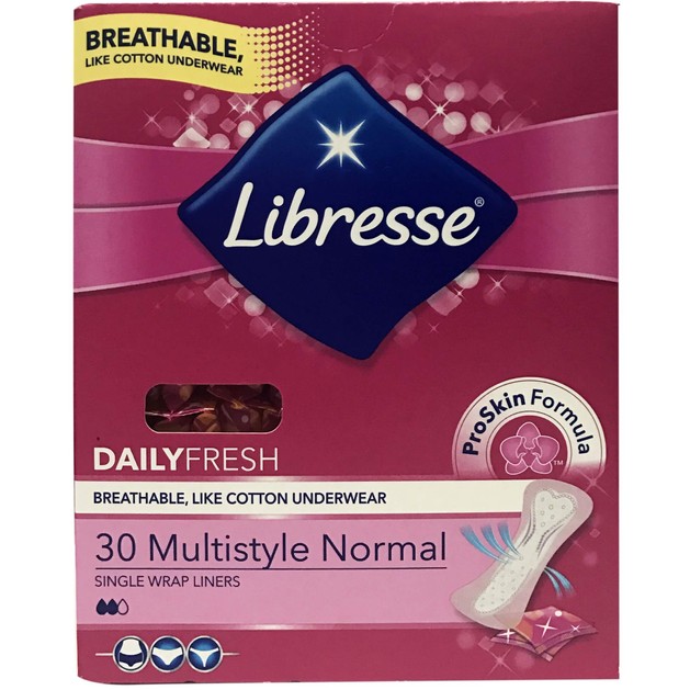 Libresse Daily Fresh Multistyle Normal Σερβιέτες 30 Τεμάχια Libresse Daily Fresh Multistyle Normal Σερβιέτες 30 Τεμάχια