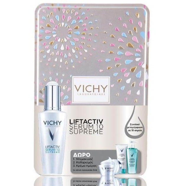 Vichy Liftactiv Serum10 Supreme 30ml & Δώρο Purete Thermale 3in1 15ml & Fresh Gel 15ml & Liftactiv Supreme Καν/μικτές 15ml Vichy Liftactiv Serum10 Supreme 30ml & Δώρο Purete Thermale 3in1 15ml & Fresh Gel 15ml & Liftactiv Supreme Καν/μικτές 15ml