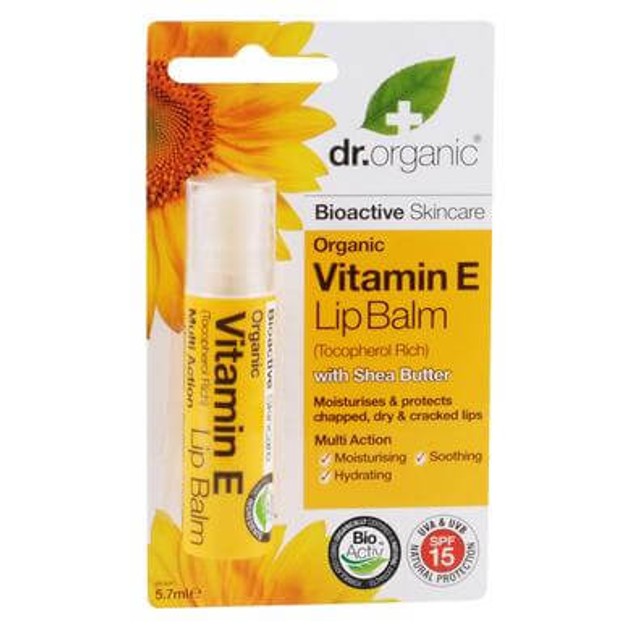 Dr Organic Organic Vitamin E Lip Balm 5.7ml Dr Organic Organic Vitamin E Lip Balm 5.7ml