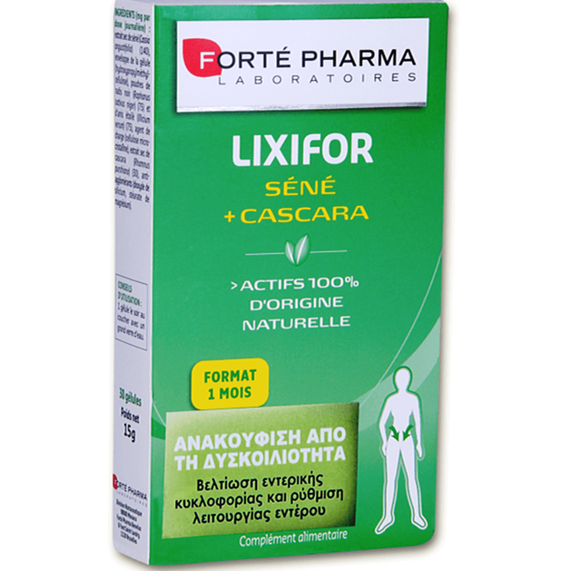 Forte Pharma Lixifor Sene + Cascara 30Caps Forte Pharma Lixifor Sene + Cascara 30Caps