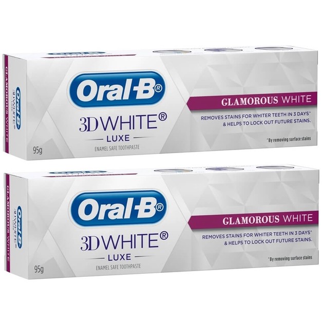 Oral-B Πακέτο Προσφοράς 3D White Luxe Glamorous White 2 x 75ml 1+1 Δώρο Oral-B Πακέτο Προσφοράς 3D White Luxe Glamorous White 2 x 75ml 1+1 Δώρο