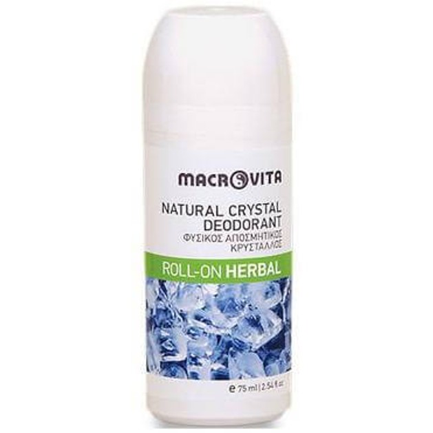 Macrovita Natural Crystal Deodorant Roll-On 75ml Macrovita Natural Crystal Deodorant Roll-On 75ml