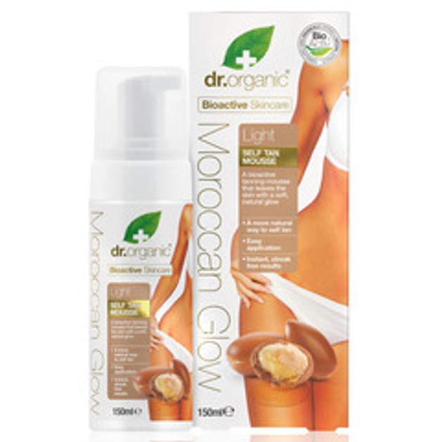 Dr. Organic Moroccan Glow Self Tan Mousse Αυτομαυριστικό Μους για Μαύρισμα Χωρίς Ήλιο που Διαρκεί 150ml Dr. Organic Moroccan Glow Self Tan Mousse Αυτομαυριστικό Μους για Μαύρισμα Χωρίς Ήλιο που Διαρκεί 150ml