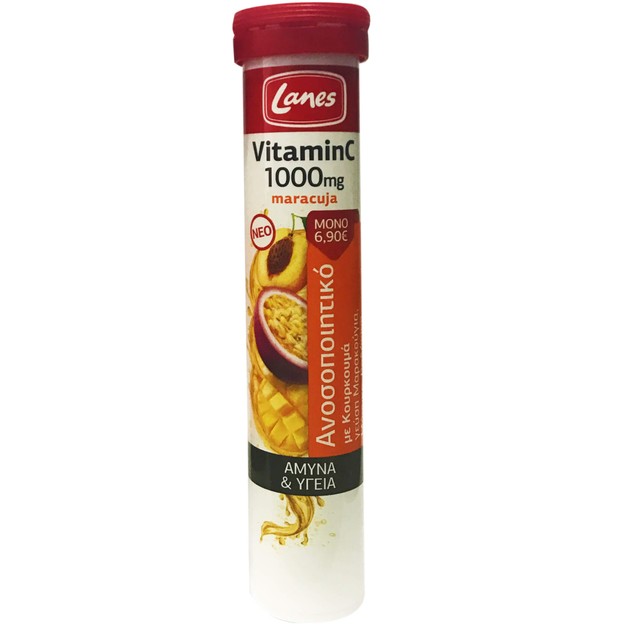 Lanes Vitamin C + Maracuja 1000mg 20 Effer.Tabs Lanes Vitamin C + Maracuja 1000mg 20 Effer.Tabs
