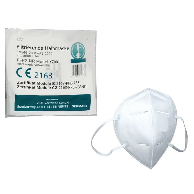 Vice Medical FFP2 KN95 Protective Mask XZ001 White 1 Τεμάχιο Vice Medical FFP2 KN95 Protective Mask XZ001 White 1 Τεμάχιο
