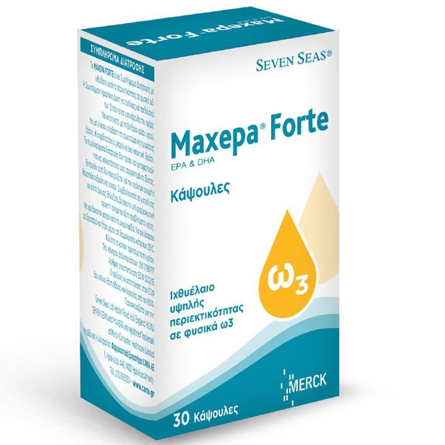 Seven Seas Maxepa Forte Κάψουλες Ιχθυελαίου Υψηλής Περιεκτικότητας σε Φυσικά Ω3 Λιπαρά Οξέα 30caps Seven Seas Maxepa Forte Κάψουλες Ιχθυελαίου Υψηλής Περιεκτικότητας σε Φυσικά Ω3 Λιπαρά Οξέα 30caps