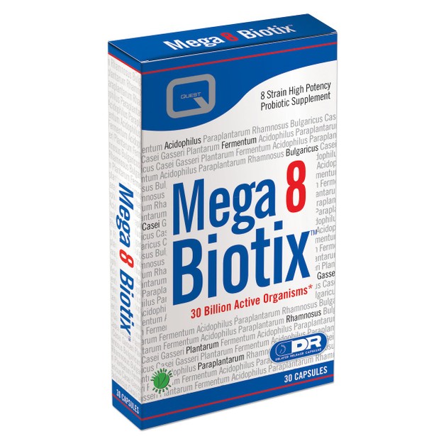 Quest Mega 8 Biotix Συνδυασμός 8 Διαφορετικών Προβιοτικών 30Caps Quest Mega 8 Biotix Συνδυασμός 8 Διαφορετικών Προβιοτικών 30Caps