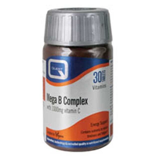 Quest Mega B Complex Plus 1000mg Vitamin C Για Ατομα Με Εντονο Τρόπο Ζωής 30 Tabs Quest Mega B Complex Plus 1000mg Vitamin C Για Ατομα Με Εντονο Τρόπο Ζωής 30 Tabs