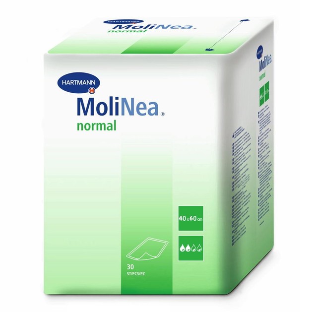 Hartmann MoliNea Normal 40 x 60 cm Υποσέντονα Μεσαίας Απορροφητικότητας 30 τμχ Hartmann MoliNea Normal 40 x 60 cm Υποσέντονα Μεσαίας Απορροφητικότητας 30 τμχ