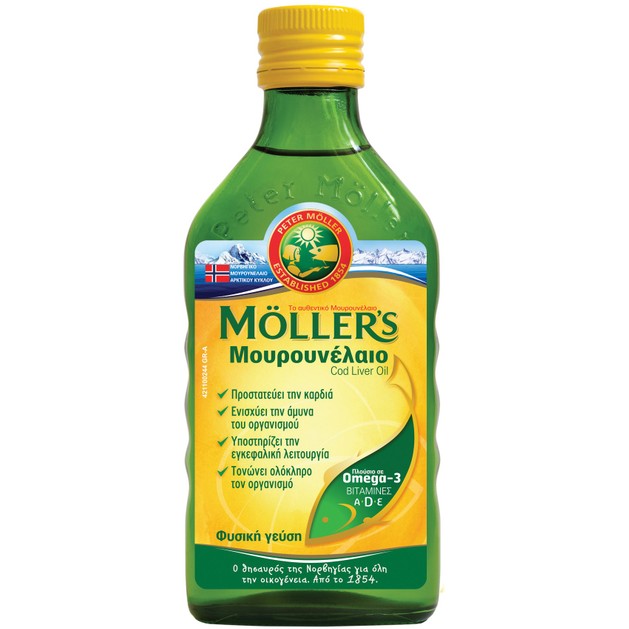 Moller’s Μουρουνέλαιο Φυσική Γεύση 250ml Moller’s Μουρουνέλαιο Φυσική Γεύση 250ml