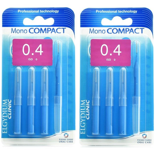 Elgydium Clinic Monocompact, Μεσοδόντια Βουρτσάκια 0.4mm Μπλε 2 x 4τμχ Προσφορά -50% στο 2ο Προϊόν Elgydium Clinic Monocompact, Μεσοδόντια Βουρτσάκια 0.4mm Μπλε 2 x 4τμχ Προσφορά -50% στο 2ο Προϊόν