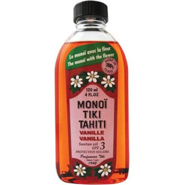 Monoi Tiki Tahiti Vanilla Bronzant Suntan Oil Spf3 Αντηλιακό Λάδι Μαυρίσματος με Άρωμα Βανίλιας 120ml Monoi Tiki Tahiti Vanilla Bronzant Suntan Oil Spf3 Αντηλιακό Λάδι Μαυρίσματος με Άρωμα Βανίλιας 120ml