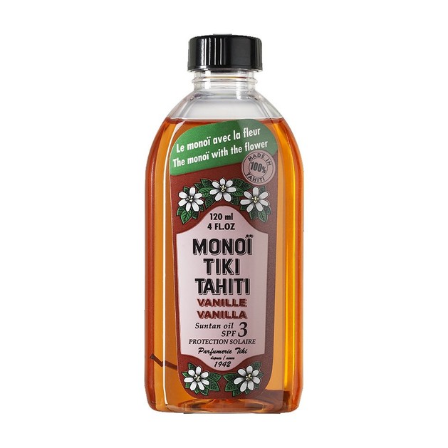 Monoi Tiki Tahiti Vanilla Bronzant Suntan Oil Spf3 Αντηλιακό Λάδι Μαυρίσματος με Άρωμα Βανίλιας 120ml Monoi Tiki Tahiti Vanilla Bronzant Suntan Oil Spf3 Αντηλιακό Λάδι Μαυρίσματος με Άρωμα Βανίλιας 120ml