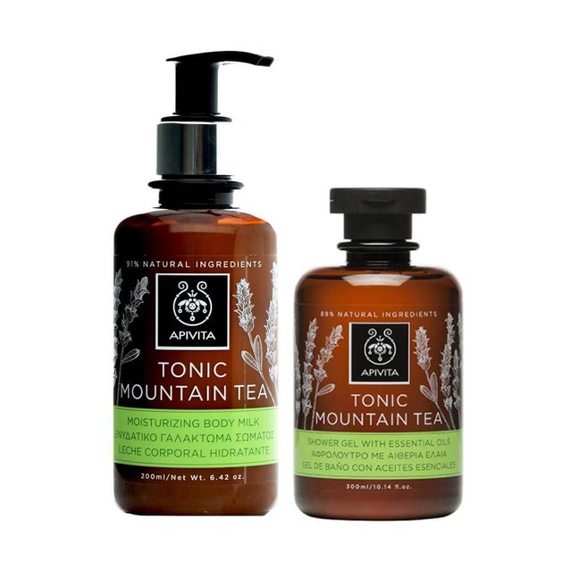 Apivita Tonic Mountain Tea Με Ελληνικό Τσάι του Βουνού SET Shower gel 300ml + Body Milk 200ml Apivita Tonic Mountain Tea Με Ελληνικό Τσάι του Βουνού SET Shower gel 300ml + Body Milk 200ml
