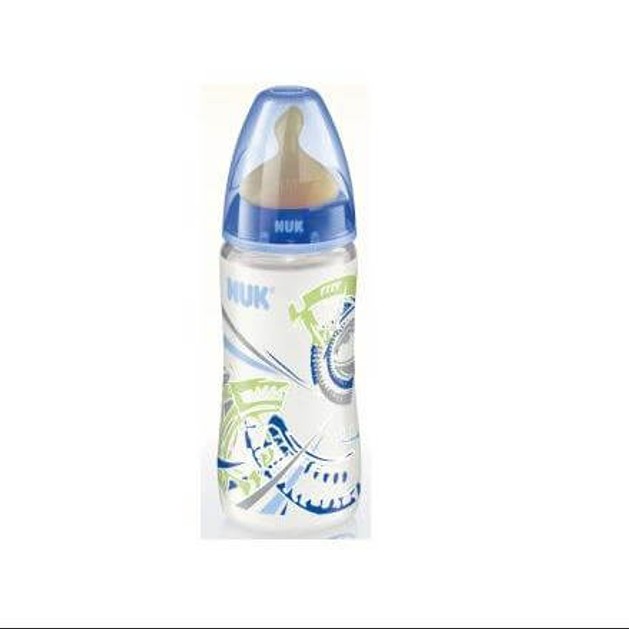Nuk First Choice Plus Πλαστικό Μπιμπερό με Θηλή Καουτσούκ Μεγέθους 1 (0-6 Μηνών) Medium 300ml Nuk First Choice Plus Πλαστικό Μπιμπερό με Θηλή Καουτσούκ Μεγέθους 1 (0-6 Μηνών) Medium 300ml