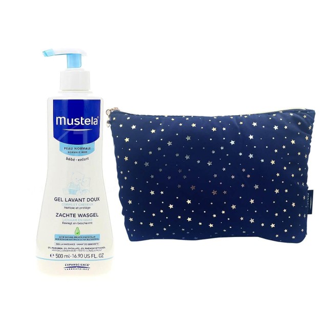 Mustela Πακέτο Προσφοράς Gentle Cleansing Gel Βρεφικό-Παιδικό Gel Καθαρισμού για Σώμα & Μαλλιά 500ml & Δώρο Πρακτικό Νεσεσέρ Mustela Πακέτο Προσφοράς Gentle Cleansing Gel Βρεφικό-Παιδικό Gel Καθαρισμού για Σώμα & Μαλλιά 500ml & Δώρο Πρακτικό Νεσεσέρ