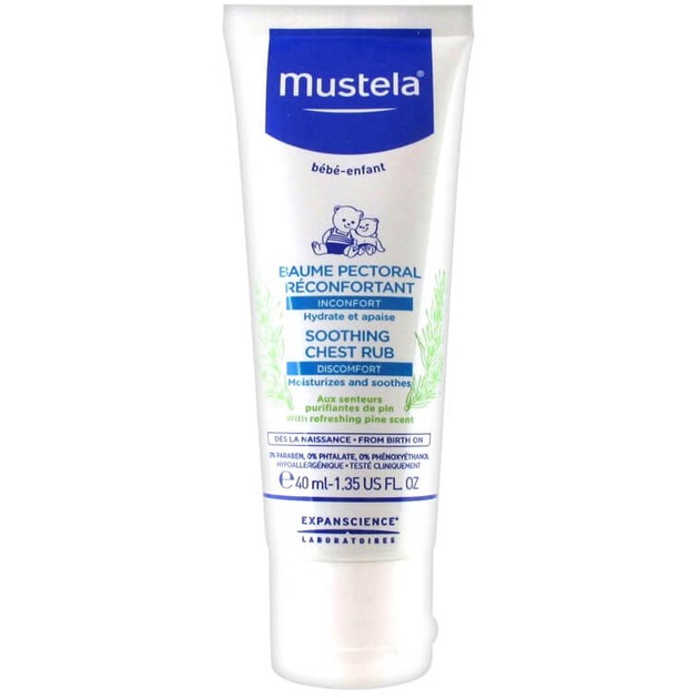 Mustela Baume Pectoral Reconfortant Βρεφική Καταπραϋντική Κρέμα Εντριβής Στήθους 40ml Mustela Baume Pectoral Reconfortant Βρεφική Καταπραϋντική Κρέμα Εντριβής Στήθους 40ml