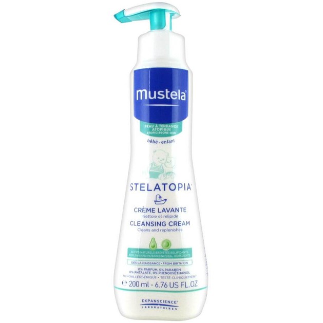 Mustela Stelatopia Creme Lavante Κρέμα Καθαρισμού Προσώπου & Σώματος για Ατοπικό Δέρμα 200ml Mustela Stelatopia Creme Lavante Κρέμα Καθαρισμού Προσώπου & Σώματος για Ατοπικό Δέρμα 200ml